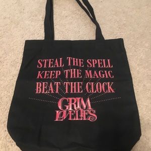 Grim lovelies preorder tote bag book bookish
